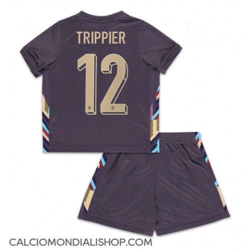 Maglie da calcio Inghilterra Kieran Trippier #12 Seconda Maglia Bambino Europei 2024 Manica Corta (+ Pantaloni corti)